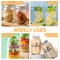 6 Pieces 16 Ounce Clear Plastic Mason Jars Containers With Screw Sealing Metal Tinplate Lids,Refillable Empty PET Plastic Slime Candy Storage Jars Containers for Home Kitchen Art Craft